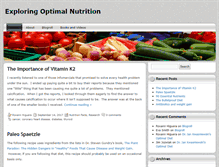 Tablet Screenshot of exploringoptimalnutrition.com